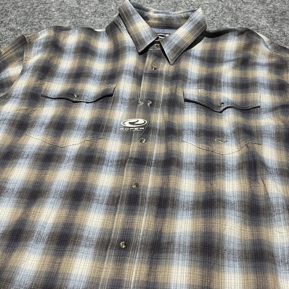 Roper 2205 Flannel (Red) - Men's Western Shirt main image 1